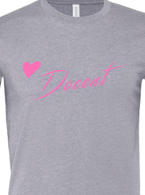 'Love' Docent T-Shirt (Pink/Grey)